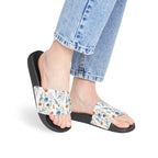 Floral Spring Watercolor Slide Sandals — Removable-Strip