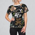 Women's Brooklyn Vibe Graffiti Tee. ( Available in two fabric weights: an airy 4 oz lightweight knit and a sturdy 6 oz heavyweight cotton).
