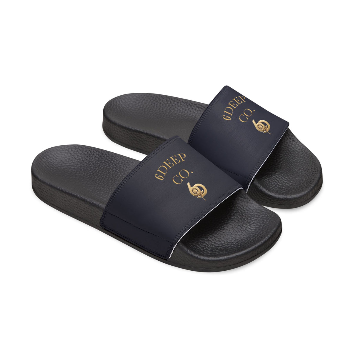 6 Deep Royal King Men's  Comfort Slides Removable-Strap