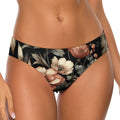 Midnight Blossom Thong