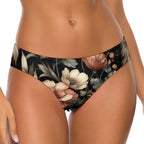 Midnight Blossom Thong
