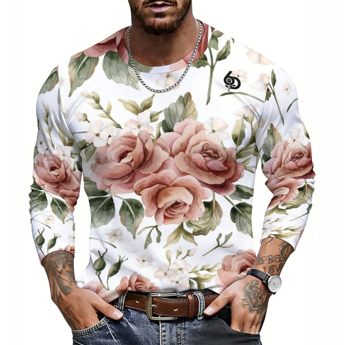 Vintage Rose Lightweight Long Sleeve Shirt