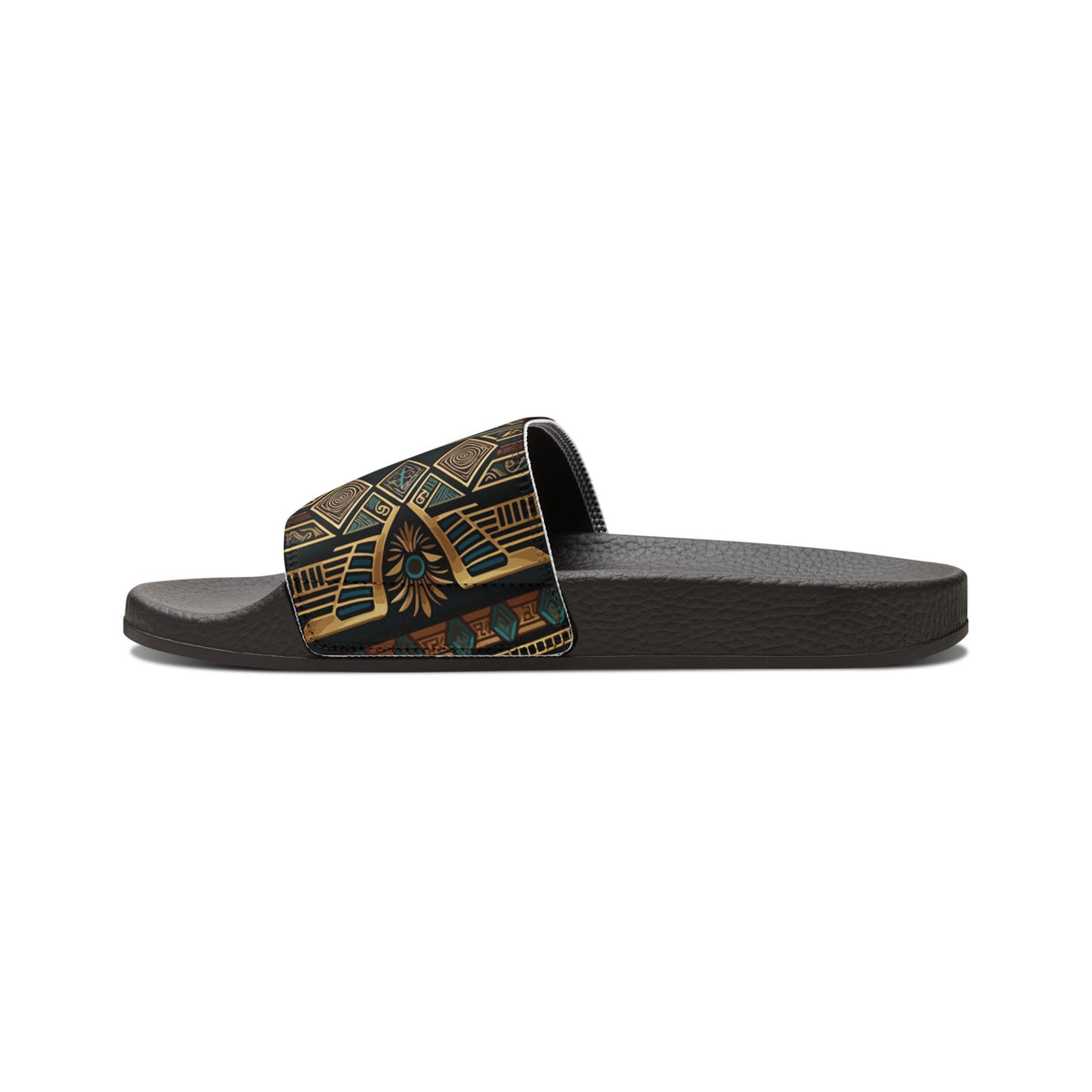 Women's Boho Tribal Slide Sandals — Removable-Strap