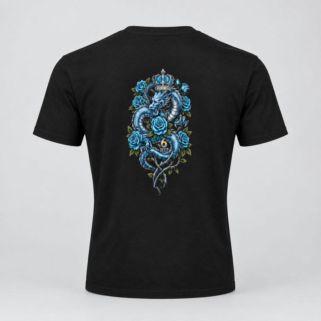 6deep.co Performance Logo Short Sleeve T-Shirt Black