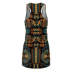 Tribal Geo Racerback Dress — Teal & Amber (Sop the Look) "Slides sold separately"