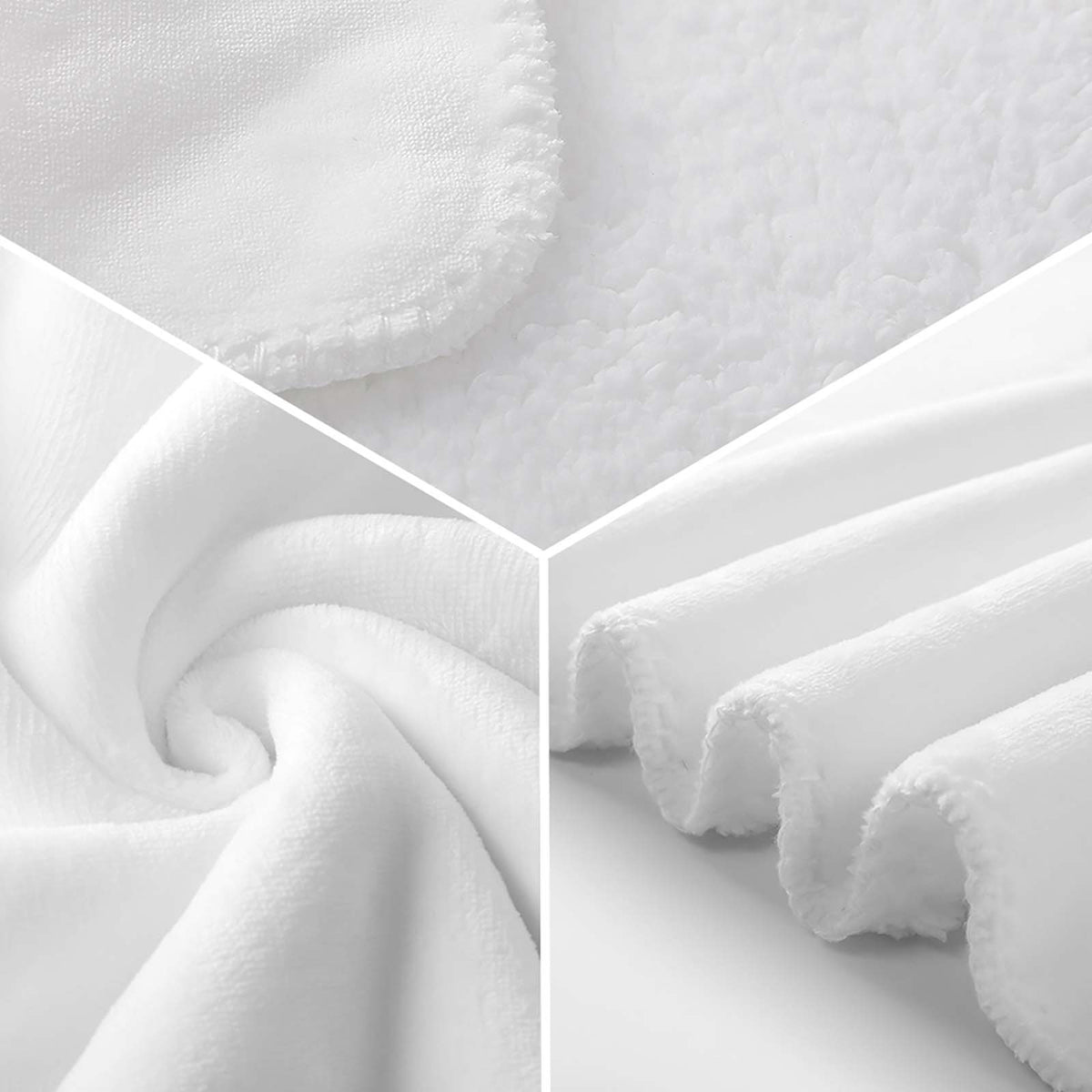 220gsm Sherpa Fleece Throw Blanket-50"×60"