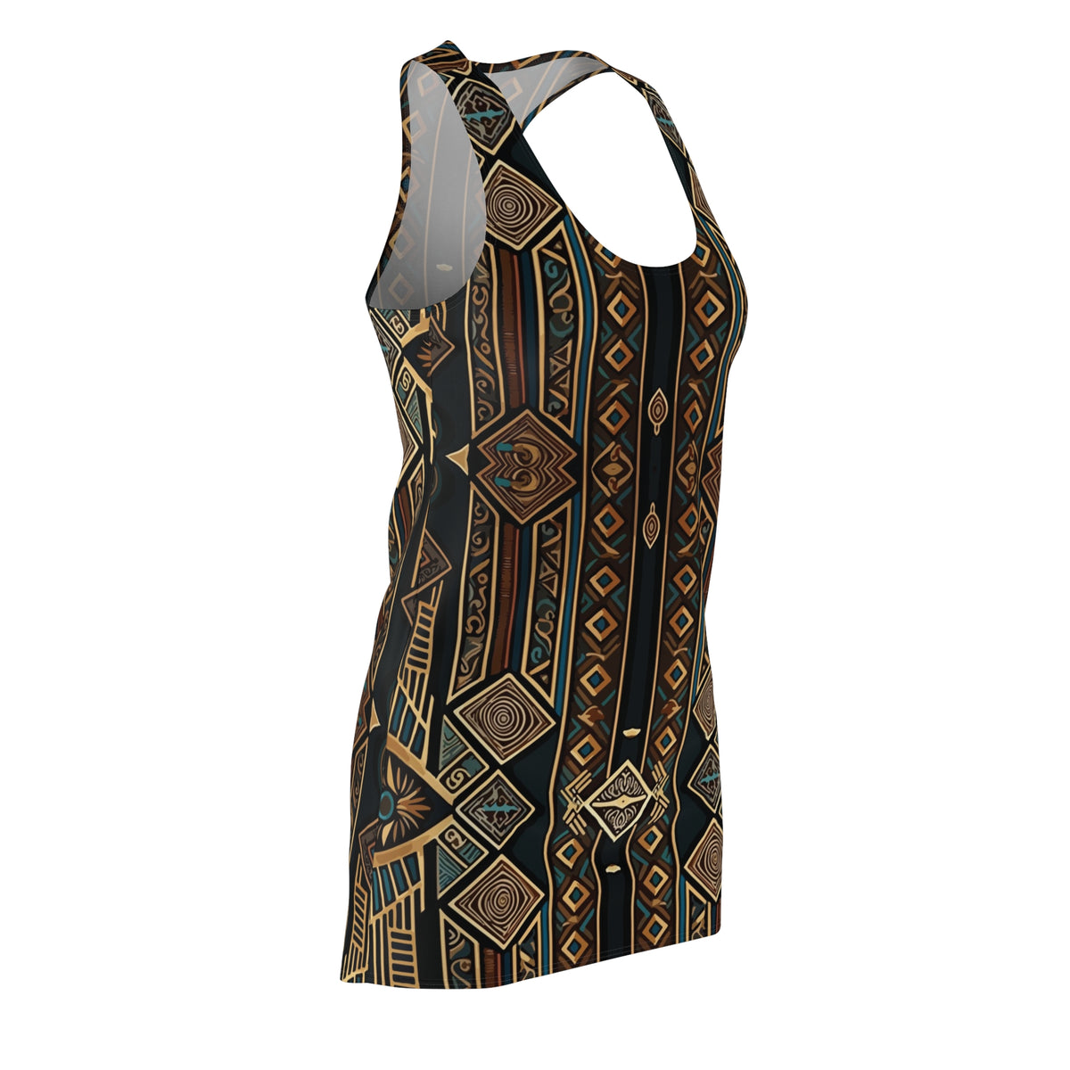 Boho Tribal Racerback Dress — Earthy Aztec (Shop the Look) "Slides sold separately"