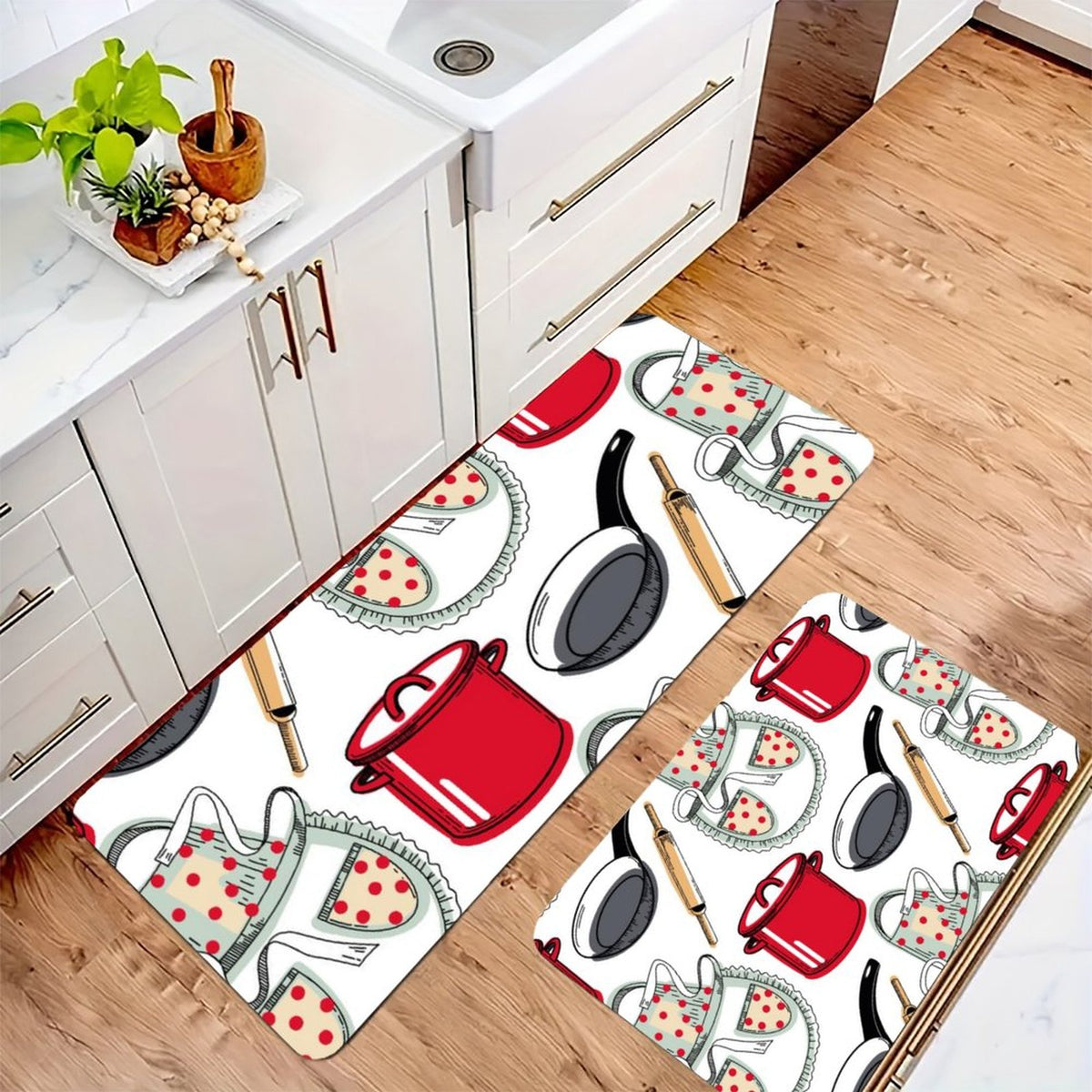 Kitchen 2-Piece Set(One-sided Printing)