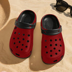 6Deep True Red High-Heeled Clogs