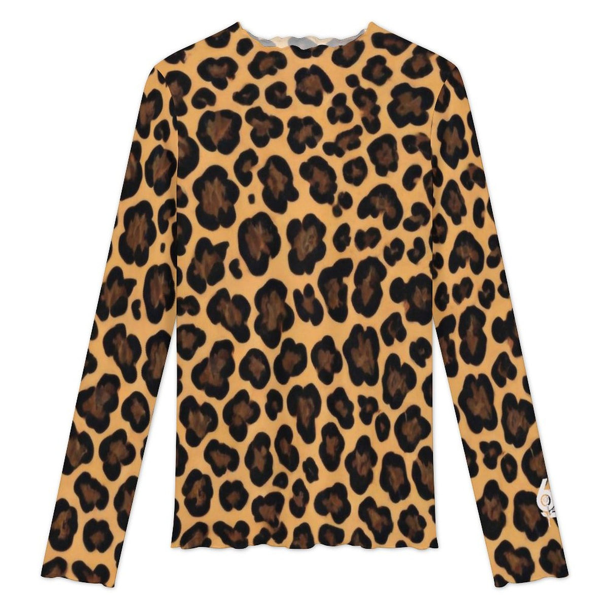 High Neck Mesh Top For Women(All-Over Printing)