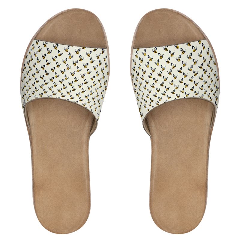 Made in London Women's 6Deep Bee Leather Sliders