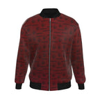 Made in London 6 Deep Logo Men's Reversible 100% Silk Bomber Jacket