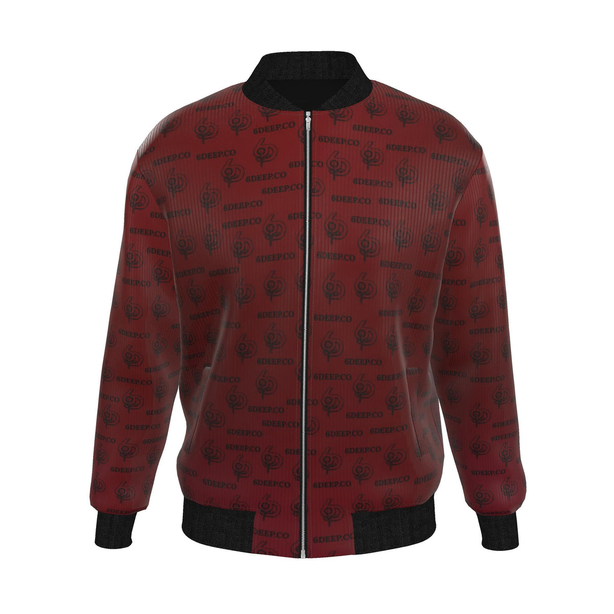 Made in London 6 Deep Logo Men's Reversible 100% Silk Bomber Jacket