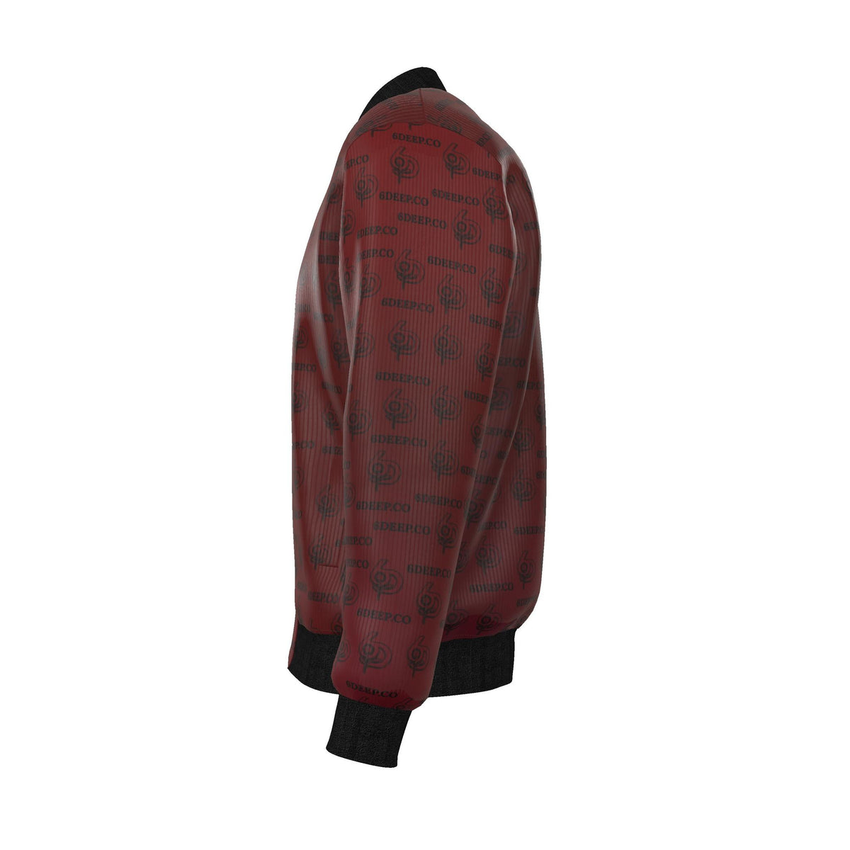Made in London 6 Deep Logo Men's Reversible 100% Silk Bomber Jacket