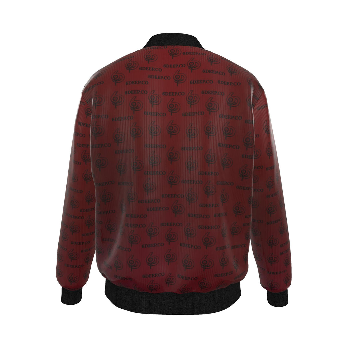 Made in London 6 Deep Logo Men's Reversible 100% Silk Bomber Jacket