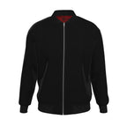 Made in London 6 Deep Logo Men's Reversible 100% Silk Bomber Jacket