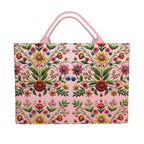 Made in London Pretty in Pink Floral Carryall Tote Bag