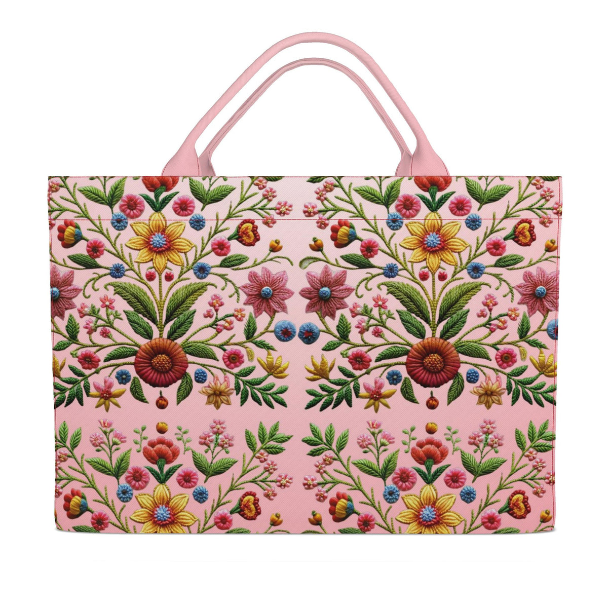 Made in London Pretty in Pink Floral Carryall Tote Bag