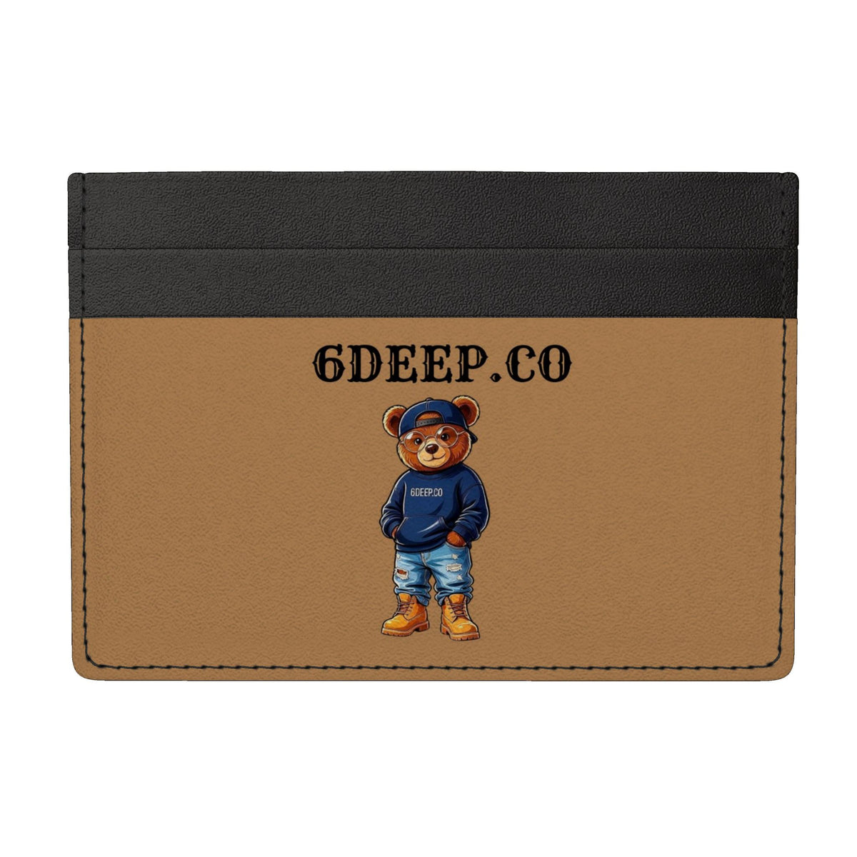 Made in London 6DEEP.CO Bear Leather Card Holder.