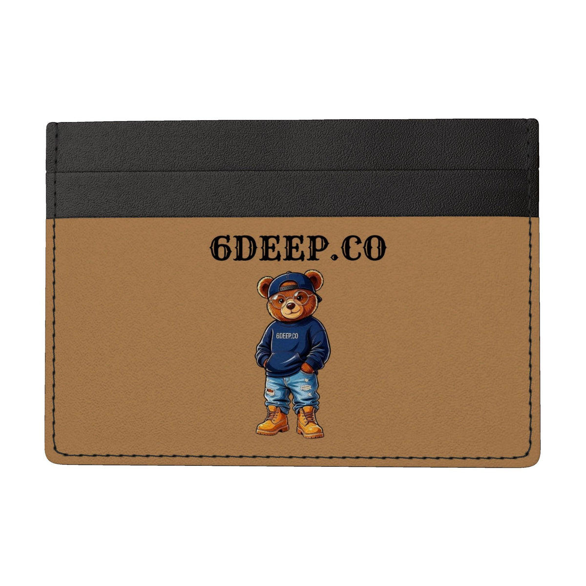 Made in London 6DEEP.CO Bear Leather Card Holder.