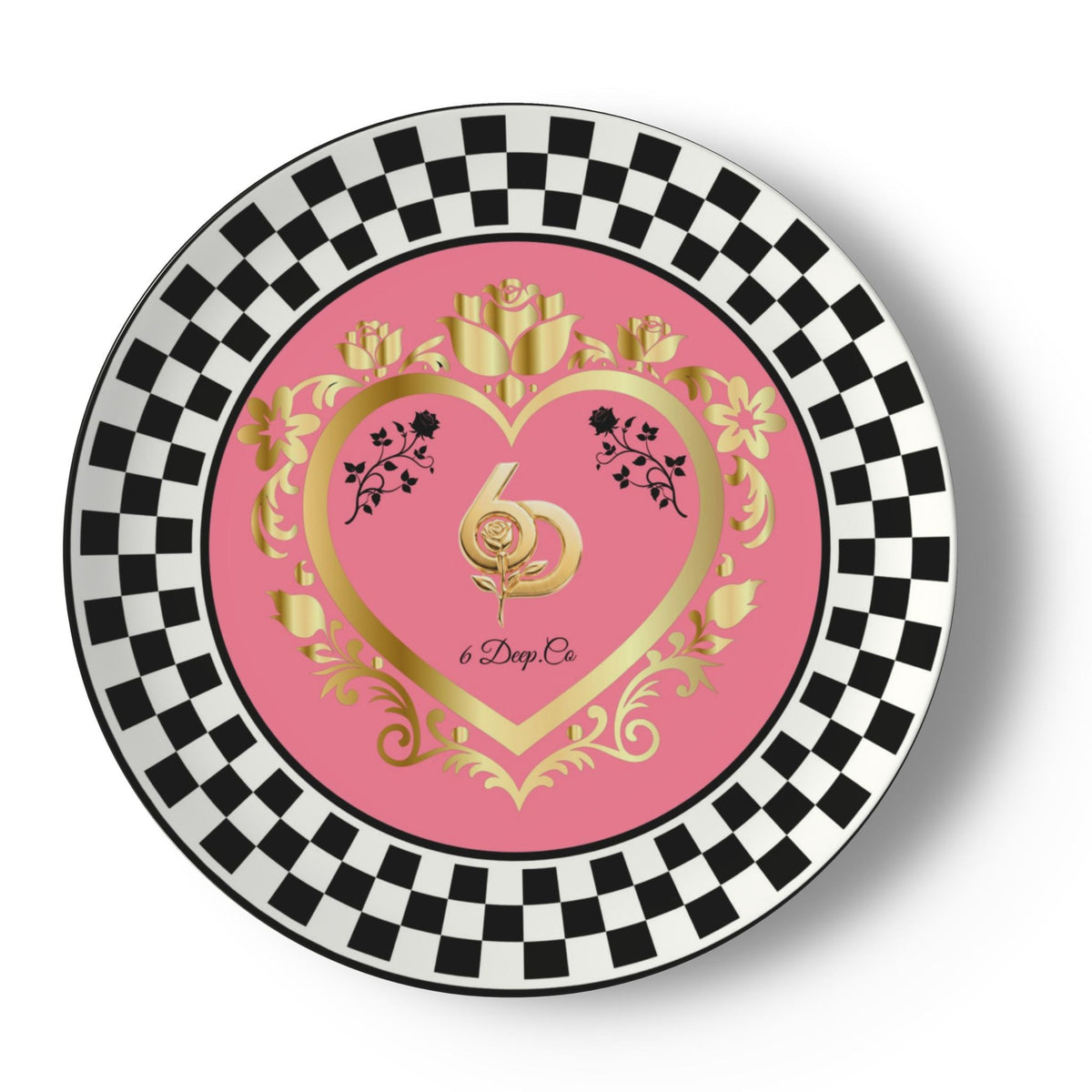 6 Deep Princess Collection – Princess Pink Bone China Plates