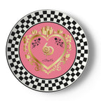 Made in London 6 Deep Princess Collection – Princess Pink Bone China Plates