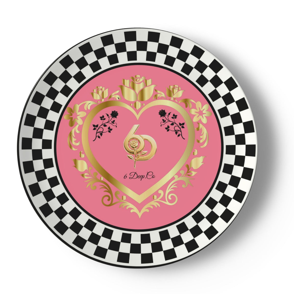 6 Deep Princess Collection – Princess Pink Bone China Plates