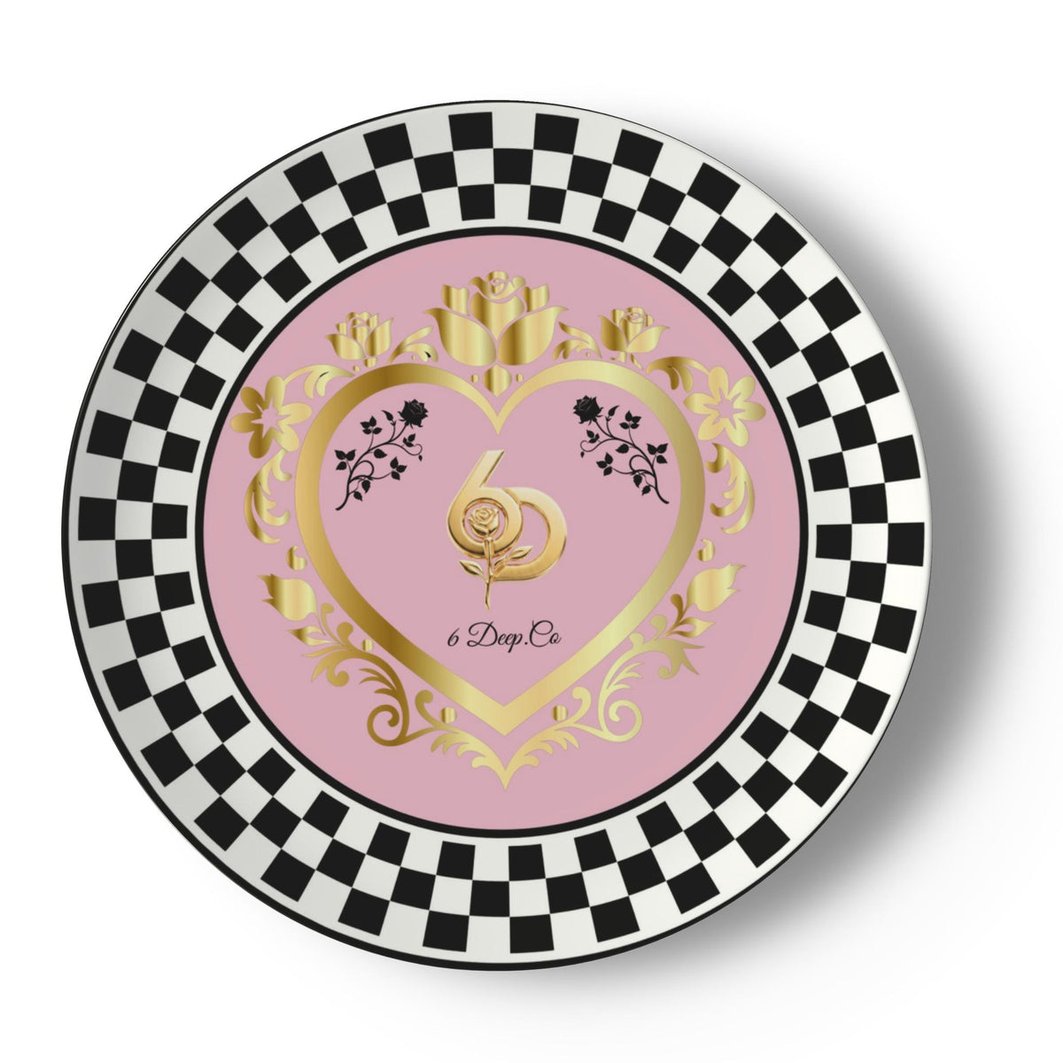 6 Deep Princess Collection – Powder Pink Bone China Plates