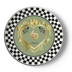 Made in London 6 Deep Princess Collection – Sage Green Bone China Plates