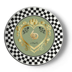 Made in London 6 Deep Princess Collection – Sage Green Bone China Plates