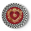 Made in London 6 Deep Princess Collection – Royal Ruby Bone China Plates