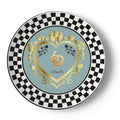 Made in London 6 Deep Princess Collection – Aqua Elegance Bone China Plates