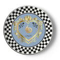 Made in London 6 Deep Princess Collection – Sky Blue Bone China Plates