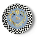 Made in London 6 Deep Princess Collection – Sky Blue Bone China Plates