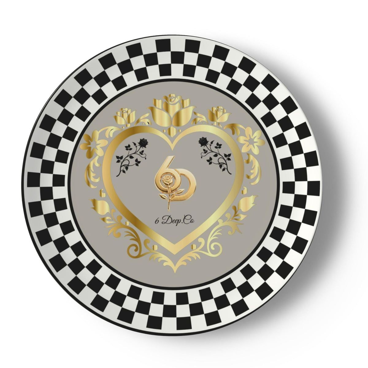 6 Deep Princess Collection – Neutral Nude Bone China Plates