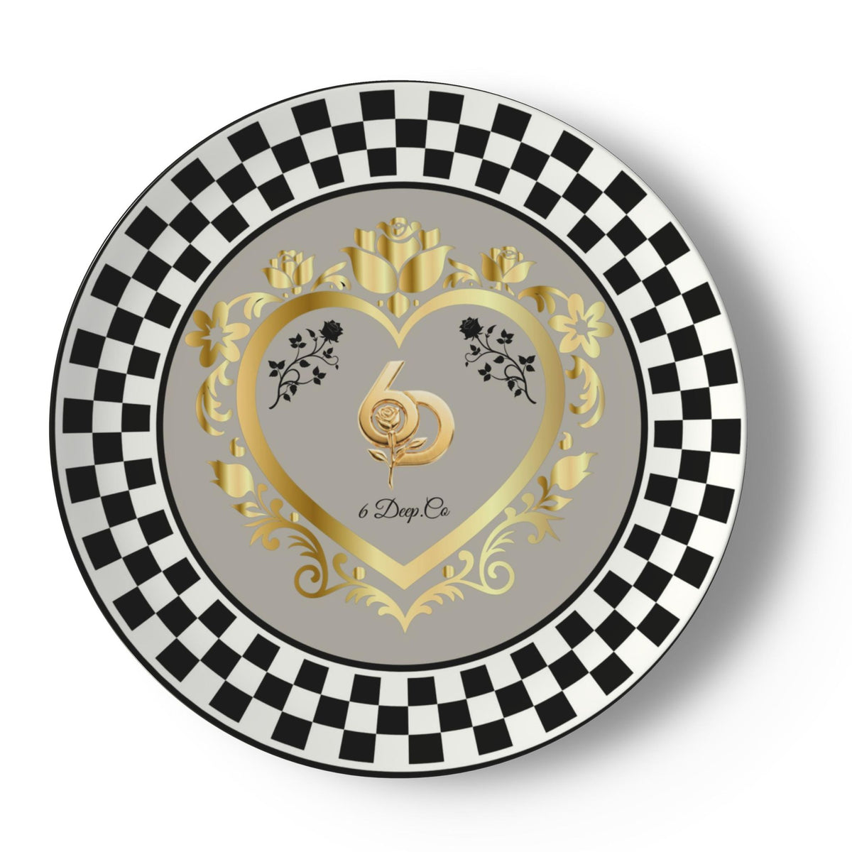 6 Deep Princess Collection – Neutral Nude Bone China Plates