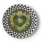 Made in London 6 Deep Princess Collection – Forest Emerald Bone China Plates