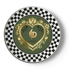 Made in London 6 Deep Princess Collection – Forest Emerald Bone China Plates