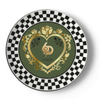 Made in London 6 Deep Princess Collection – Forest Emerald Bone China Plates