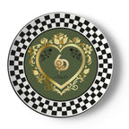 Made in London 6 Deep Princess Collection – Forest Emerald Bone China Plates