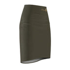 Camo Green Pencil Skirt