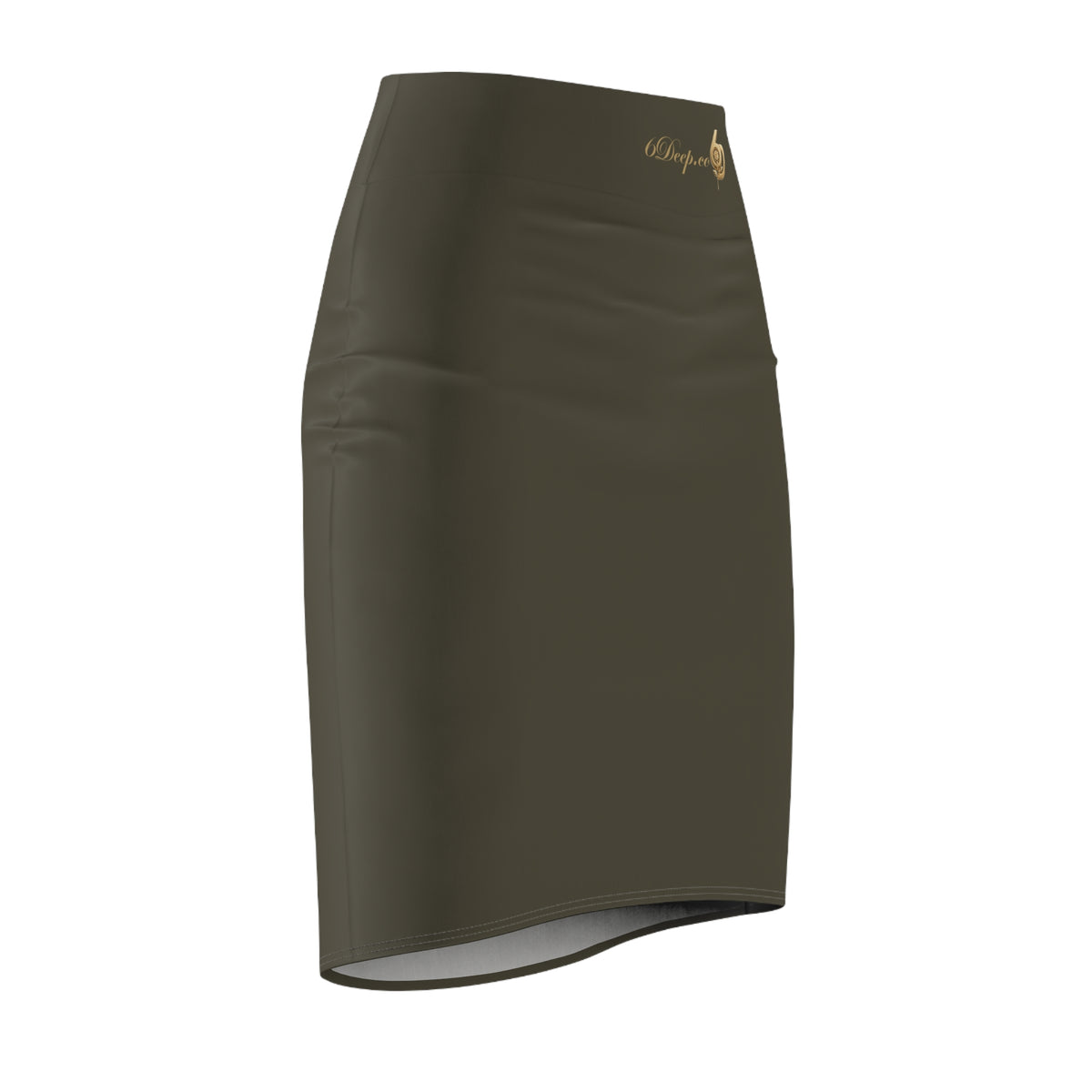 Camo Green Pencil Skirt