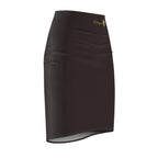 Classic Chocolate Brown Women's Pencil Skirt