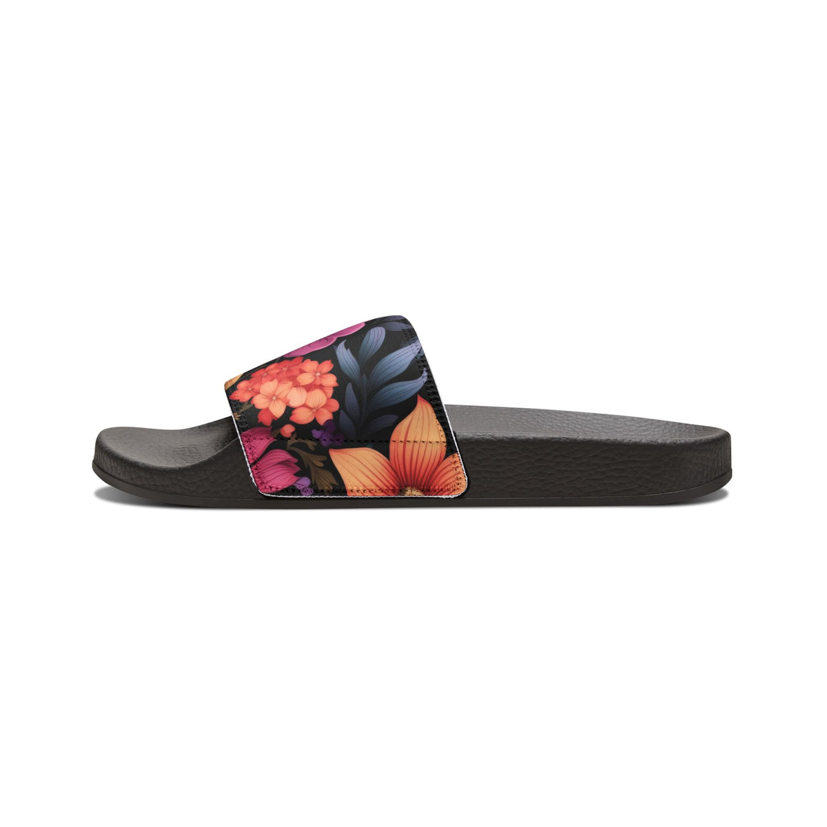 Women's Tropical Floral Slide Sandals Removable-Strap