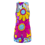 Super Cute Racerback Dress — Bright Retro Floral (Shop the Look) "Slides sold separately"