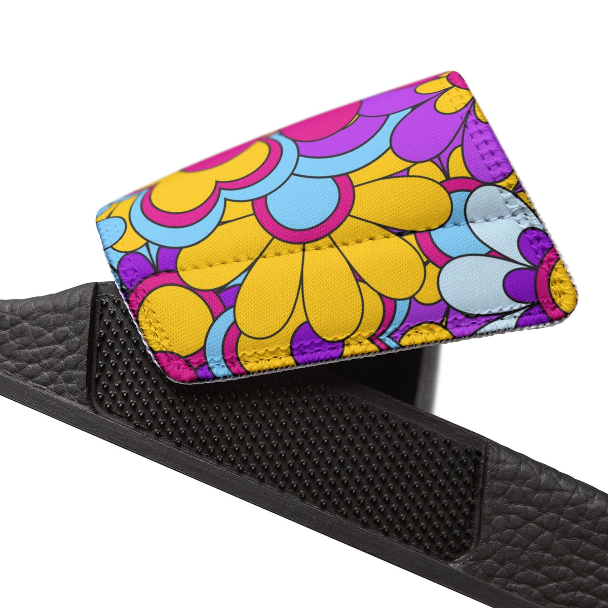 Women's Super Cute Retro Floral Slide Sandals Removable-Strap