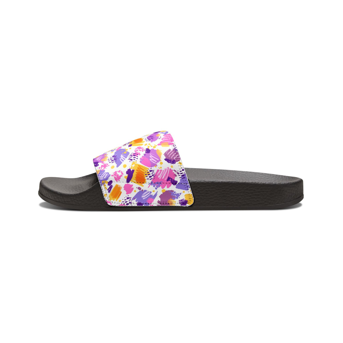Women's Pastel Brushstroke Slide Sandals — Removable Strap