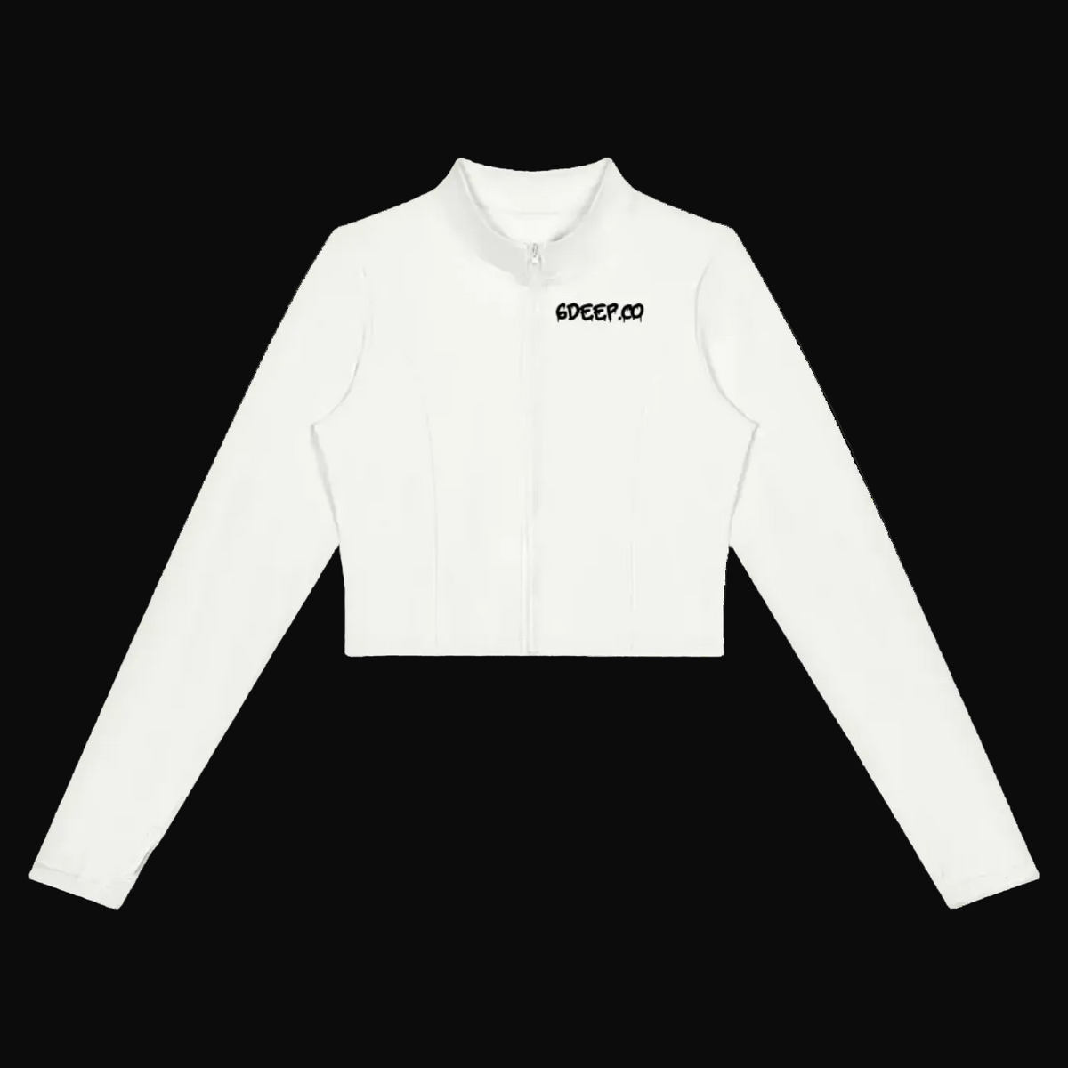 Women’s Crop Yoga Sports Jacket white