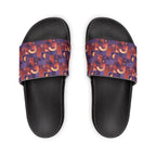 Women's Slide Sandals — Retro Geometric Removable-Strap Slides