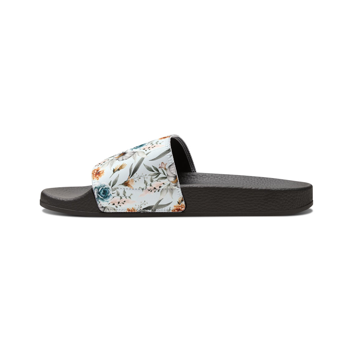 Floral Spring Watercolor Slide Sandals — Removable-Strip